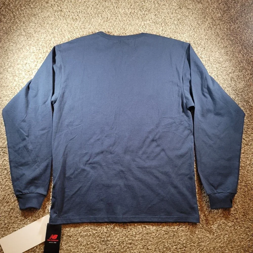 New Balance x WTAPS TC Jersey Long Sleeve T-shirt Men's Size Small MT01606 Blue - Picture 12 of 12
